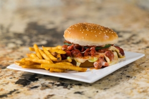 Chicken Cheese Tikka Burger