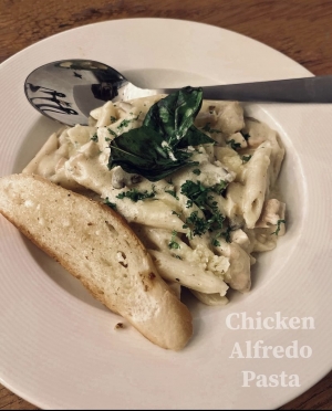 Alfredo Chicken Pasta - Penne/ Fusilli/Spaghett